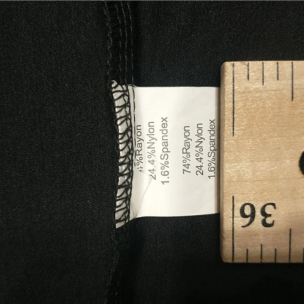 Kate Kasin Pencil Skirt Women's Black Business Professional SIZE Large .